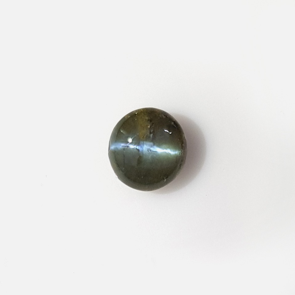 5.90ct round green cats-eye lahsuniya
