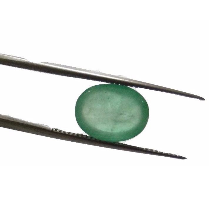 4.93ct oval green emerald-panna