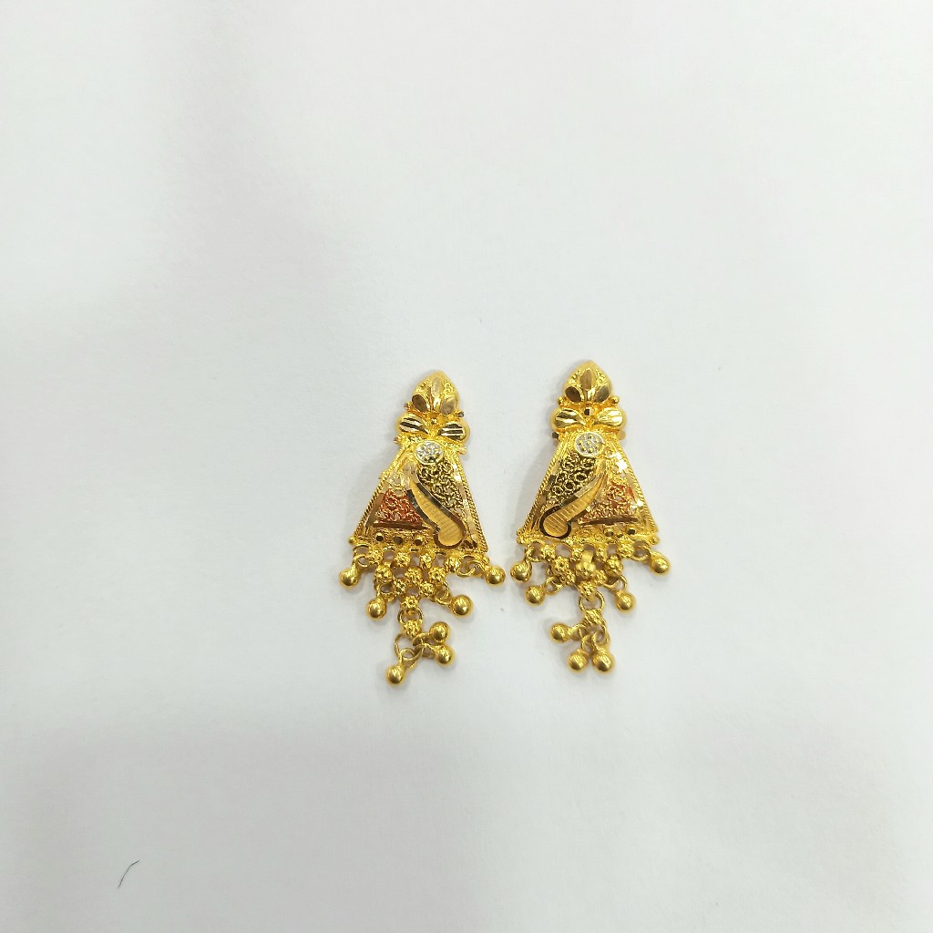 22 K GOLD FANCY EARRINGS