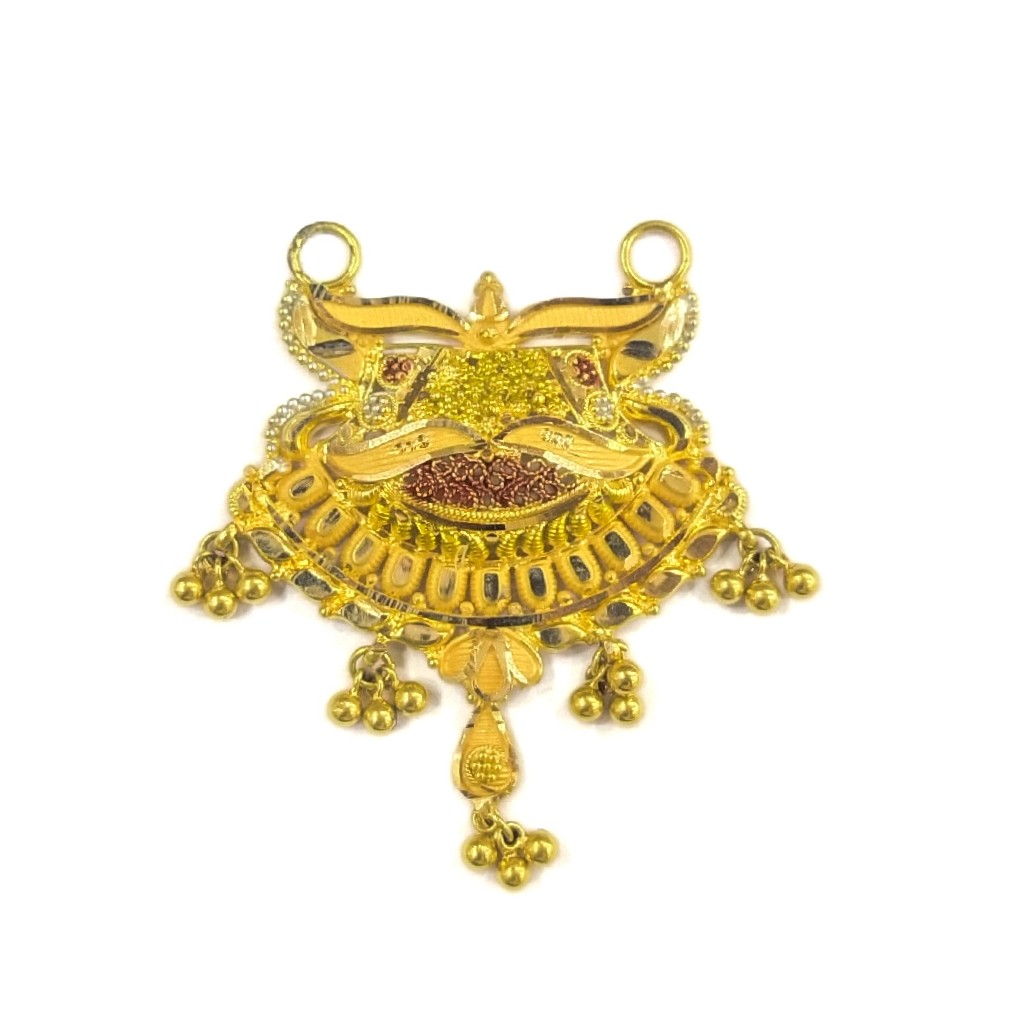 22K GOLD PLAIN LADIES MANGALSUTRA PENDANT