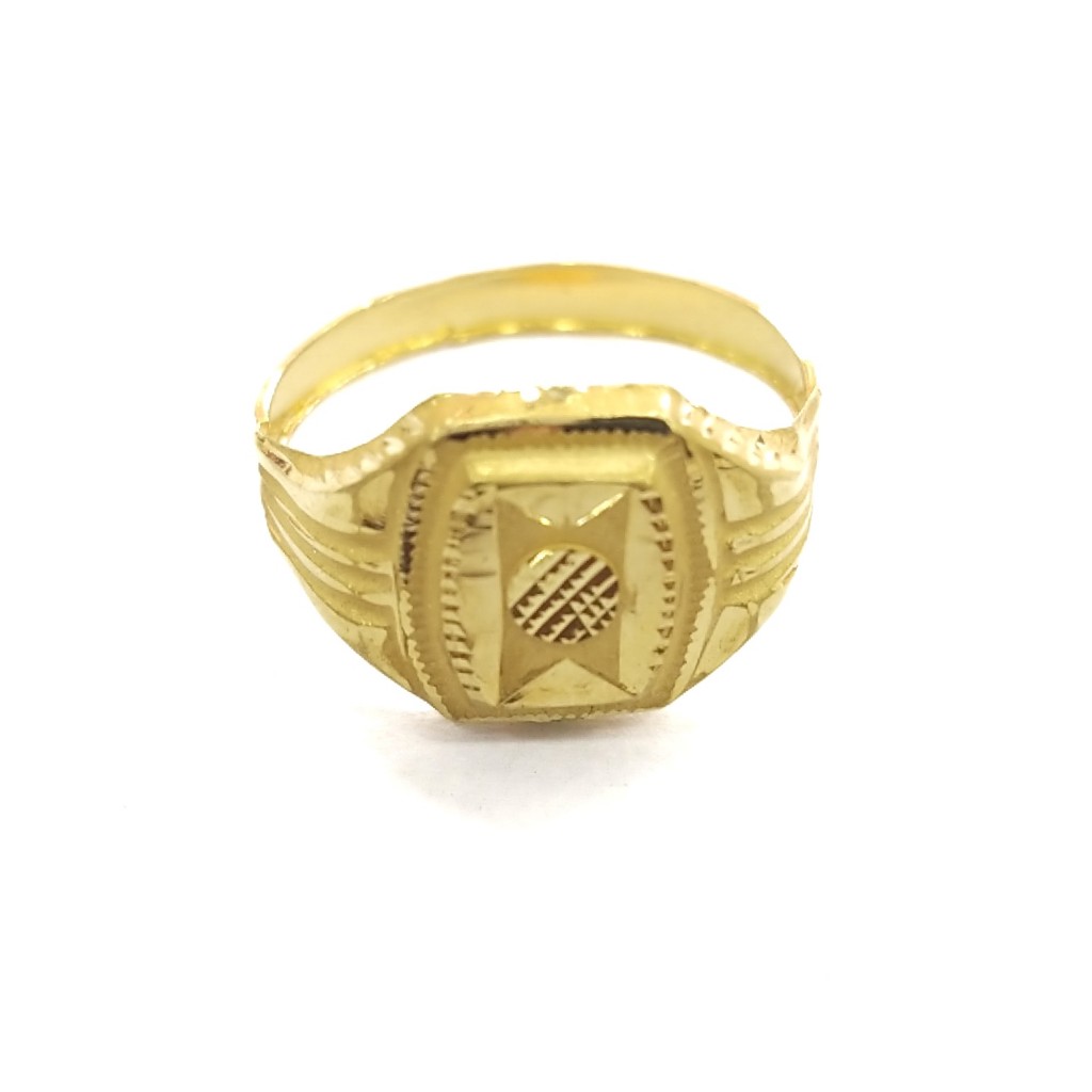 22K GOLD FANCY PLAIN GENT'S RING