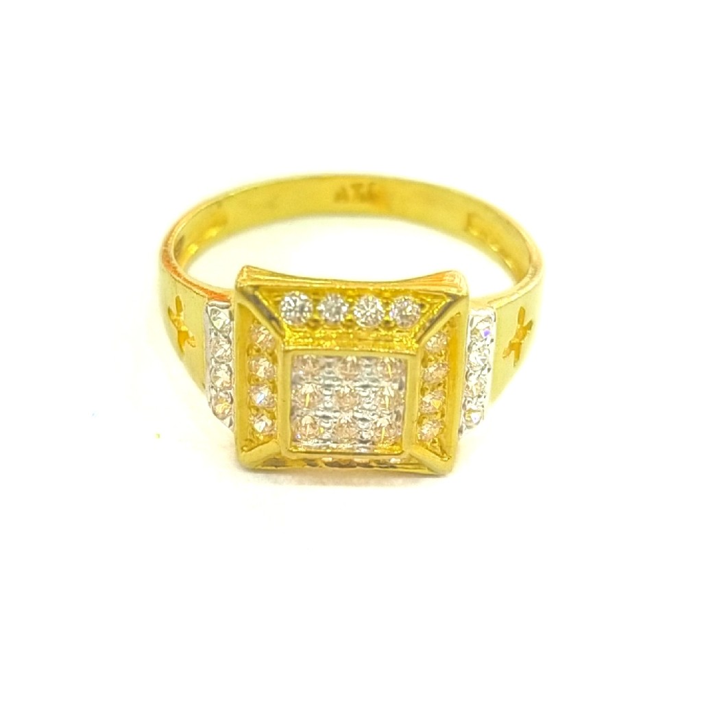 916 GOLD CERTIFIED FANCY DIAMOND GENT'S RING