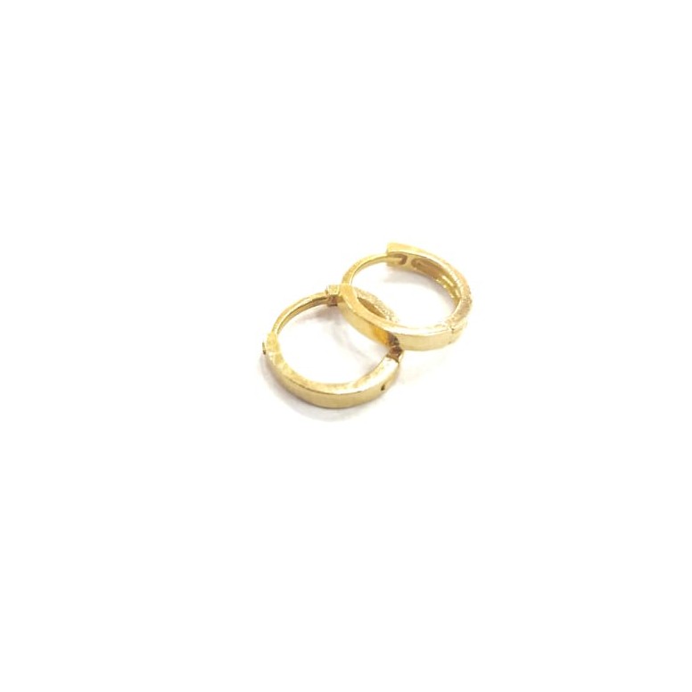 22K GOLD FANCY PLAIN LADIES EARRINGS