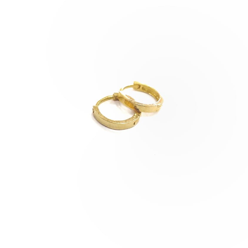22K GOLD FANCY PLAIN LADIES EARR
