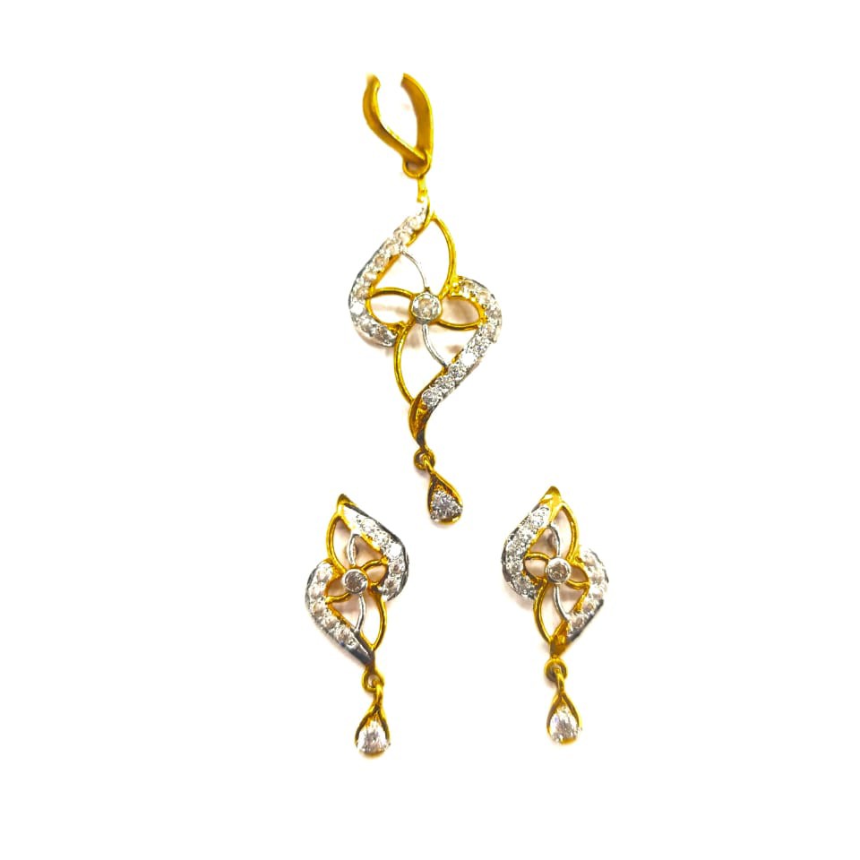 916HN GOLD FANCY LADIES PENDANT SET
