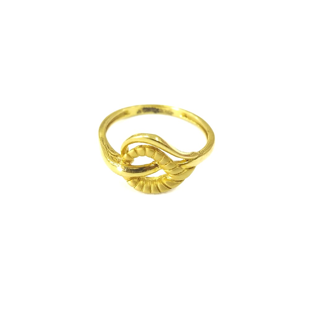 916 GOLD CERTIFIED FANCY SOLLITER LADIES RING