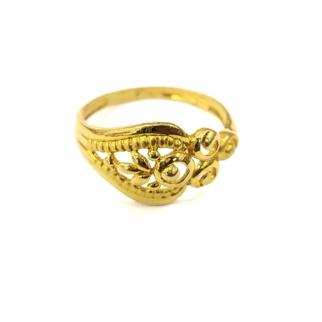 916 GOLD CERTIFIED FANCY SOLLITER LADIES RING