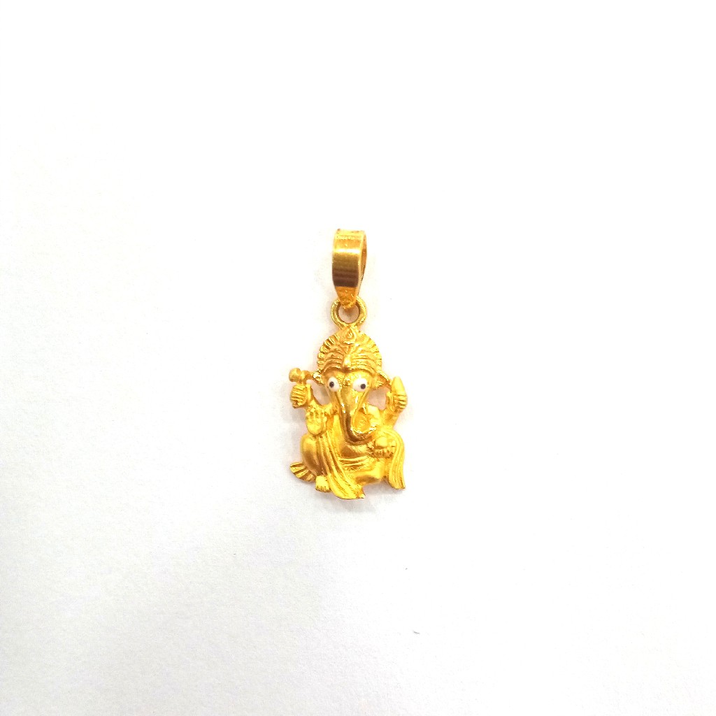 916HM GOLD FANCY PLAIN PENDANT