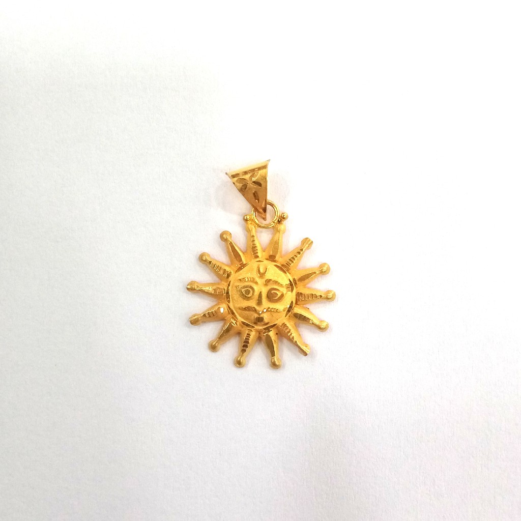 22K GOLD FANCY PLAIN PENDANT