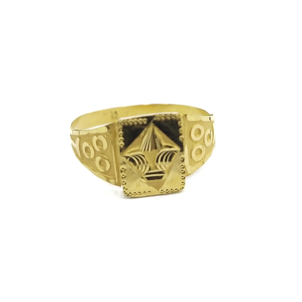 22K GOLD PLAIN GENT'S RING