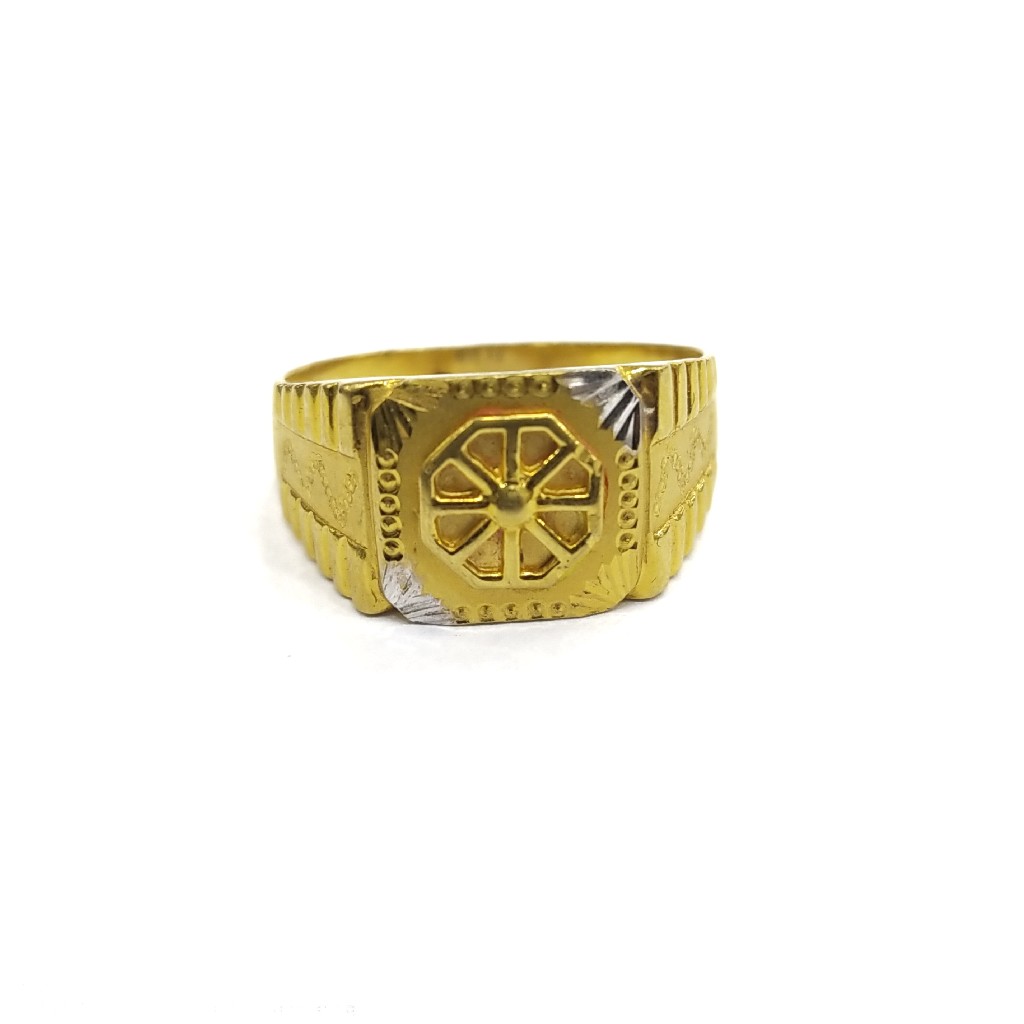 916 GOLD CERTIFIED SOLLITER GENT'S RING