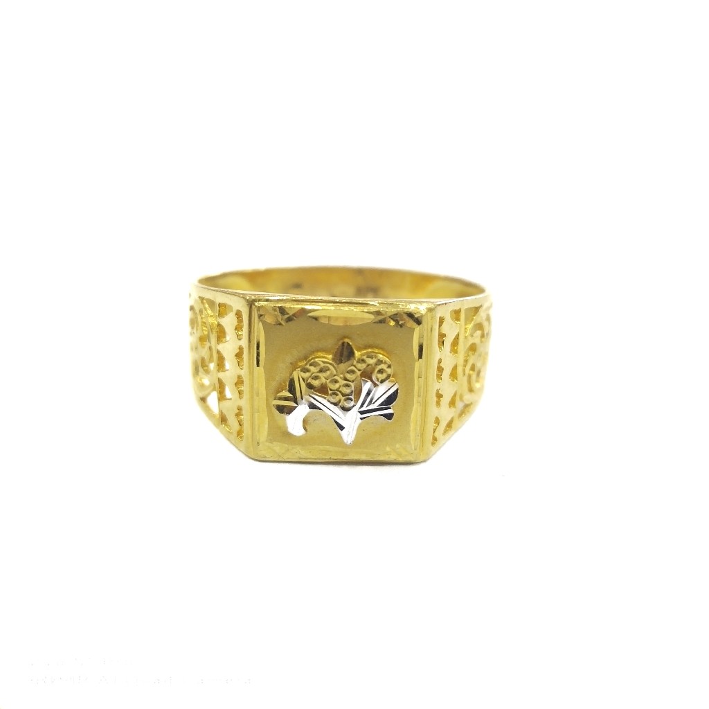 916 GOLD CERTIFIED SOLLITER GENT'S RING