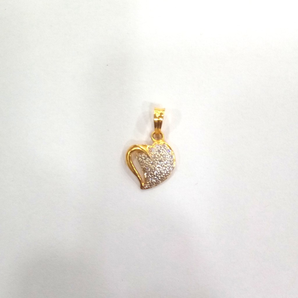916HM GOLD FANCY DIAMOND LADIES PENDANT