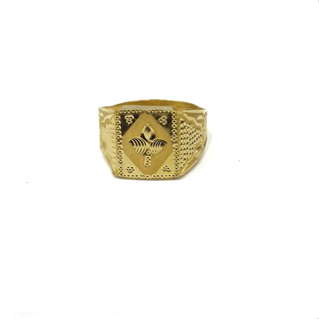 22k gold plain ring