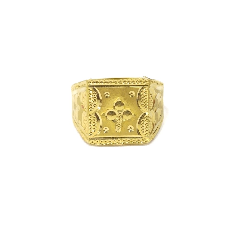 22k gold plain gent's ring