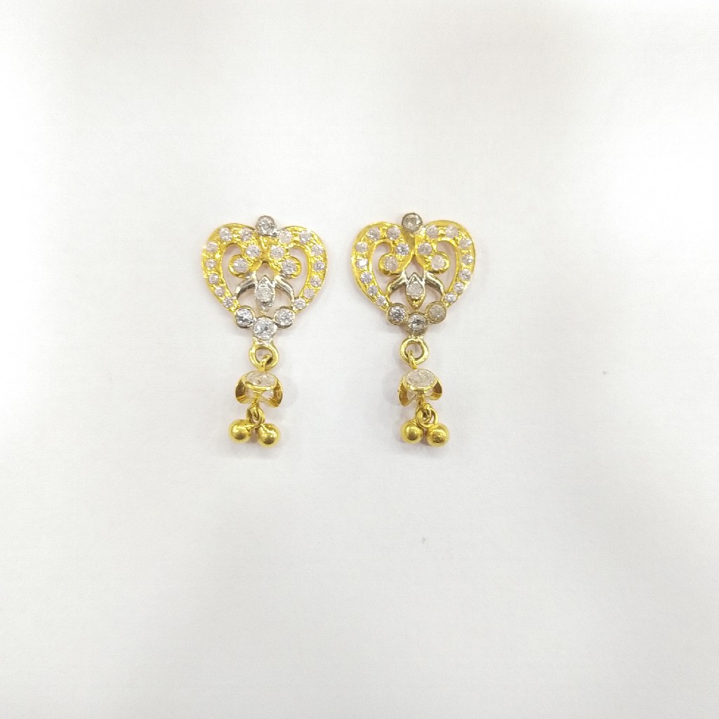 22K GOLD DIAMOND EARRINGS