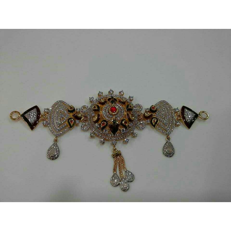 18KT CZ Gold Bajuband