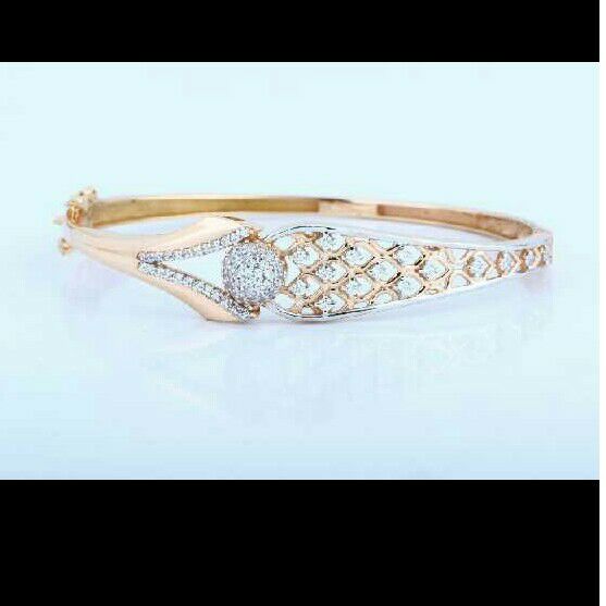 18 K Rose Gold Cz Ladies Lucky