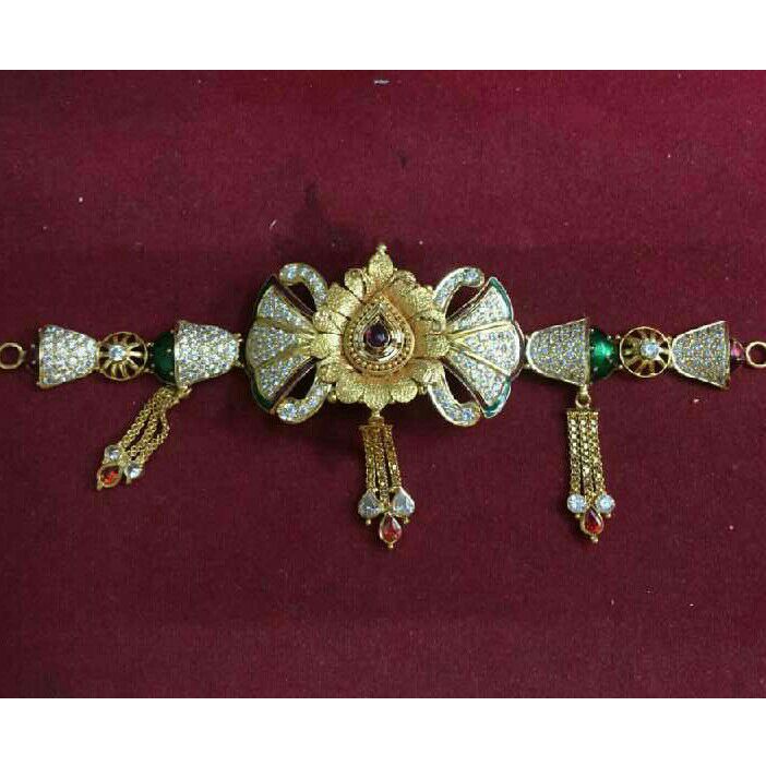 916 Gold Cz Bajubandh