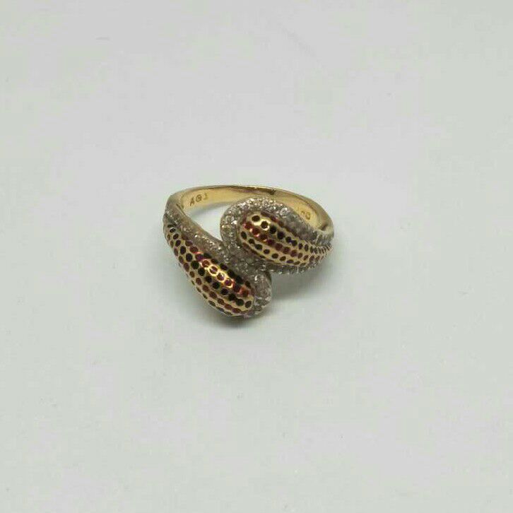 916 Gold Cz Ladies Ring