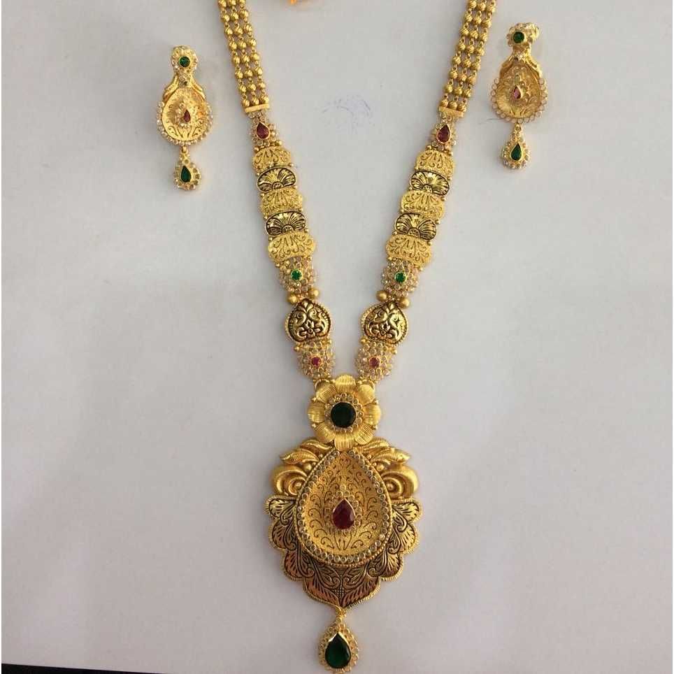 22K / 916 Gold Ladies Jadtar Necklace Set