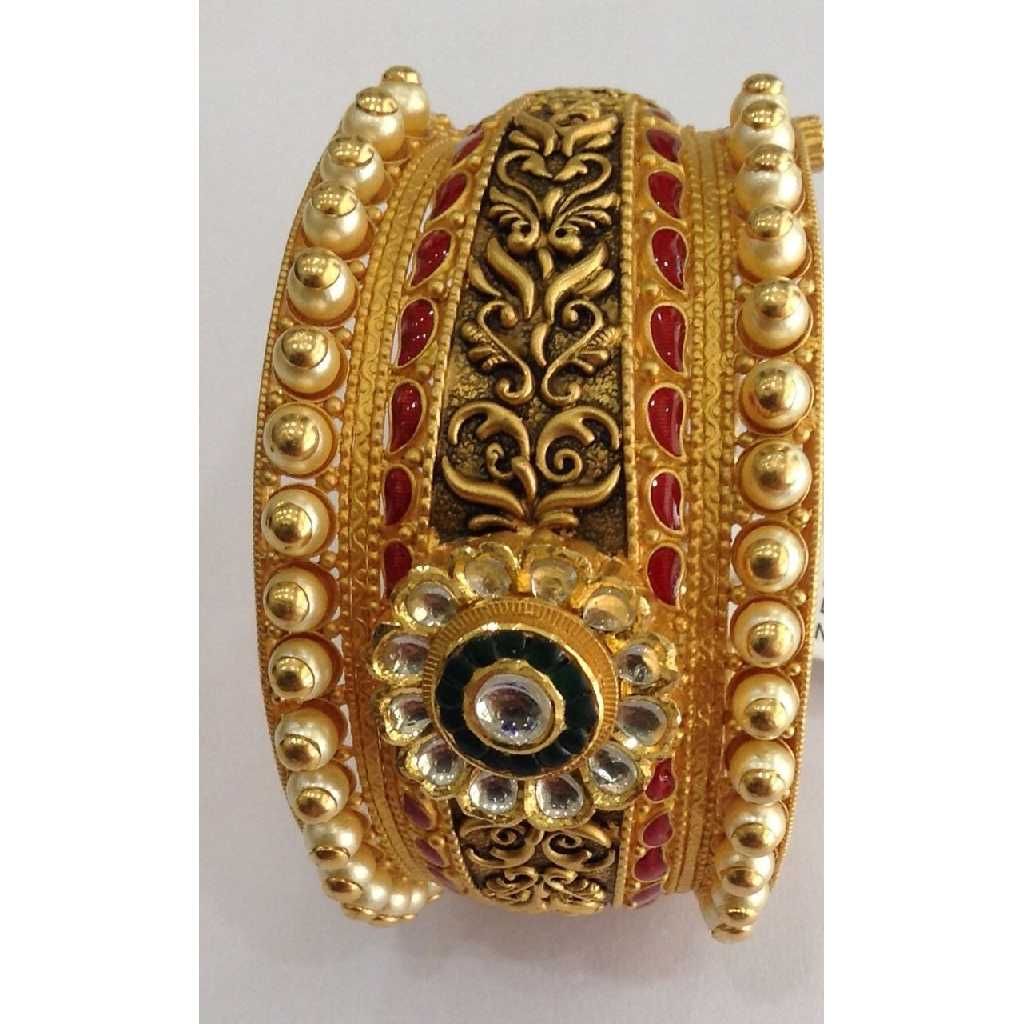 22KT Gold Special Jadtar Designer Bangles