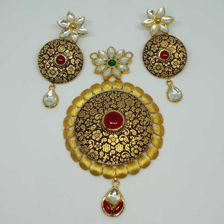 Antique Bridal 916 Gold Pendant Set