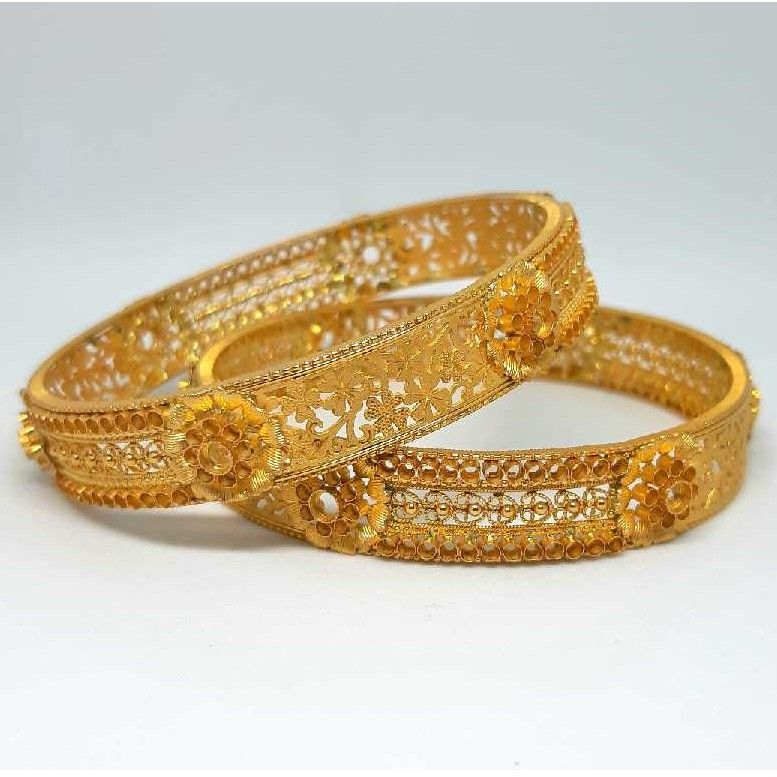 916 Gold Stylish Polki Bangle