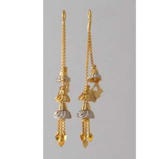 916 Gold Earrings Fancy Latkan
