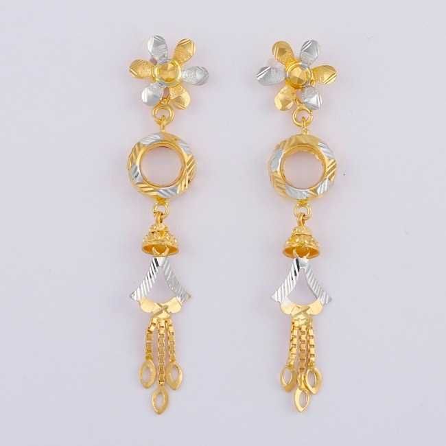 22KT Gold Fancy Designer Earrings