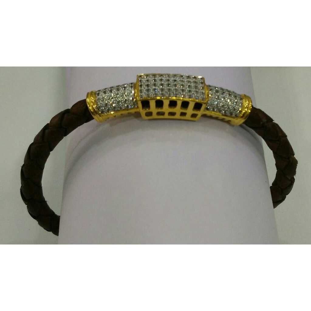 916 Gold CZ Stone Designer Bracelet