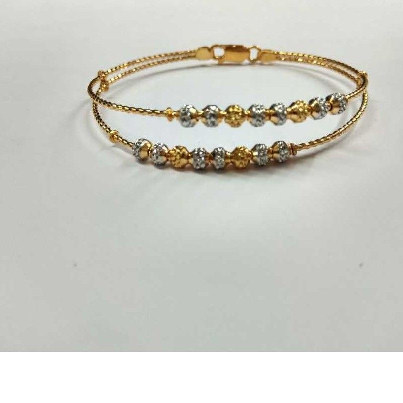 22KT Gold Indian Ladies Moti Designer Bracelet