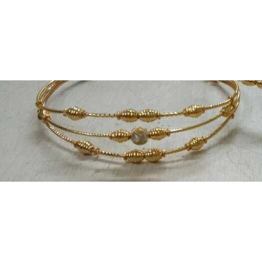 22KT Gold Fancy Para Bracelet