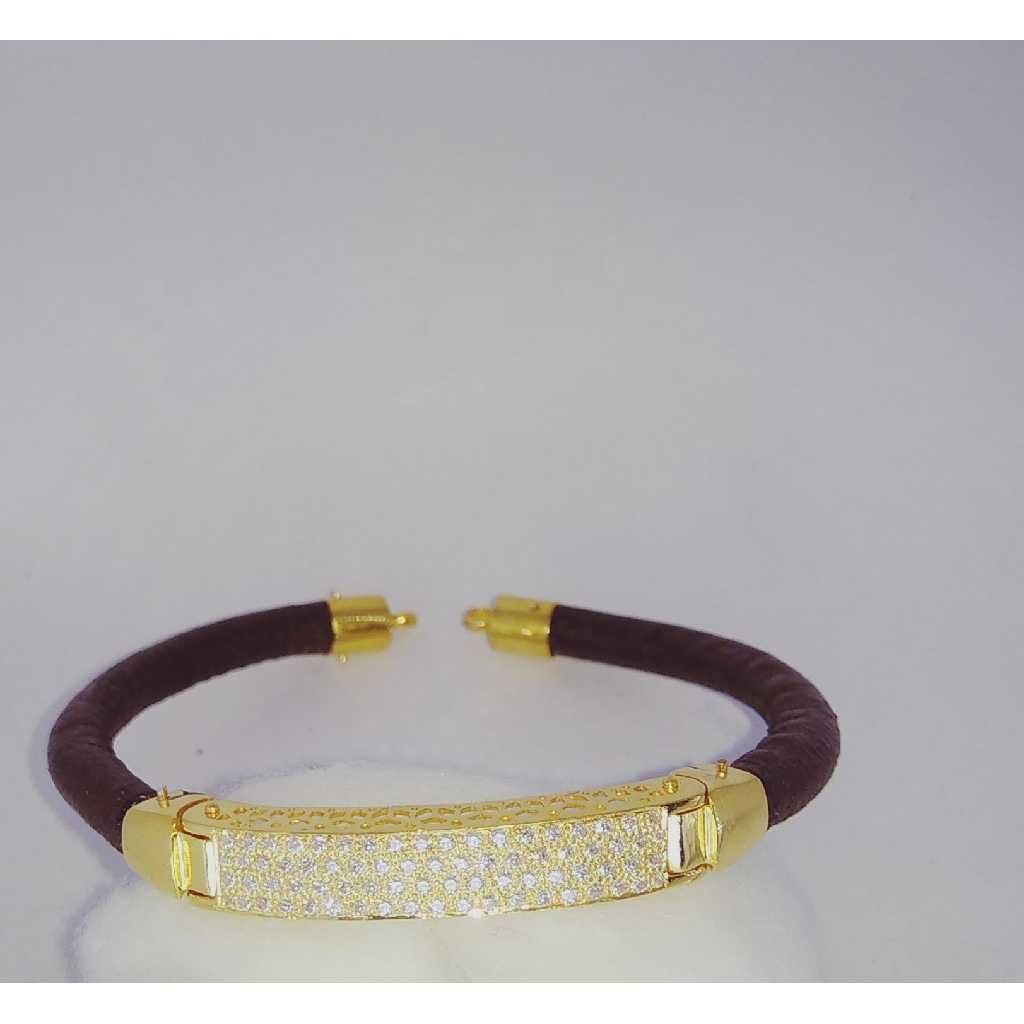 916 Gold Designer Indian Stone Bracelet