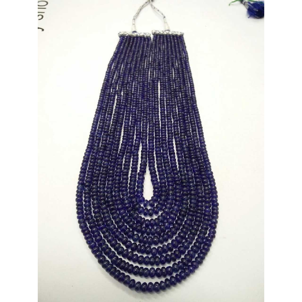 Natural Modern Blue Sapphire Mala