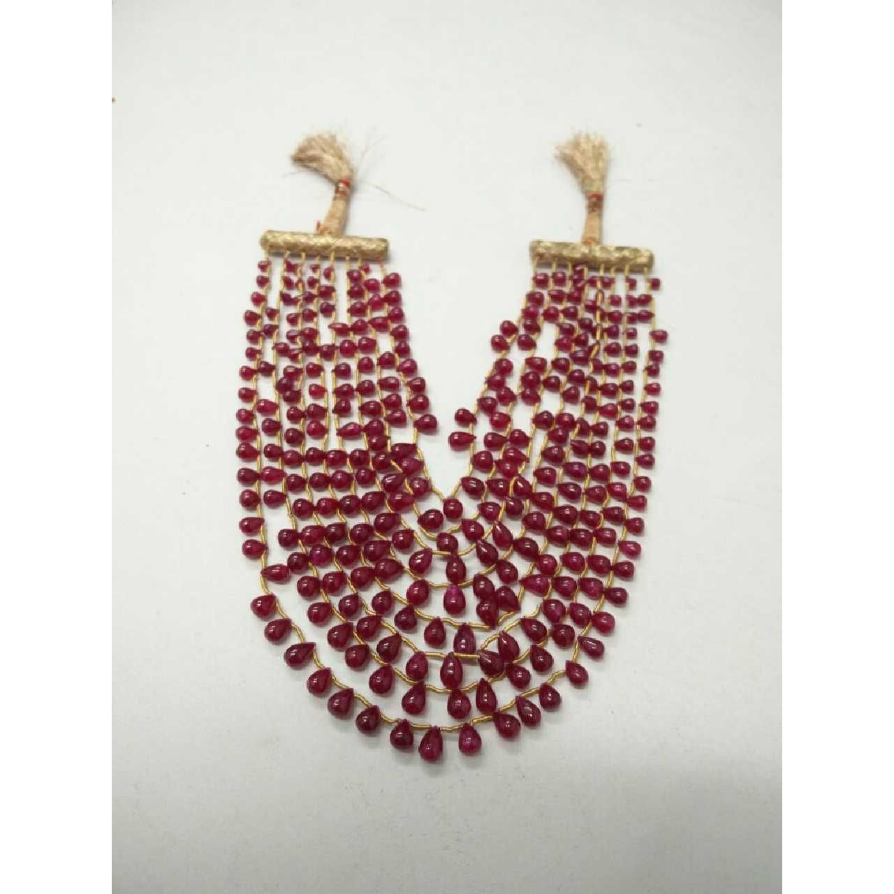 Natural Ruby Drops Trendy Mala