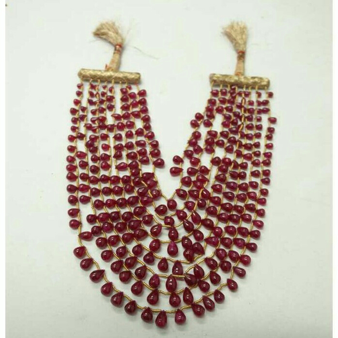Fancy Ruby Drops Shaped Necklace