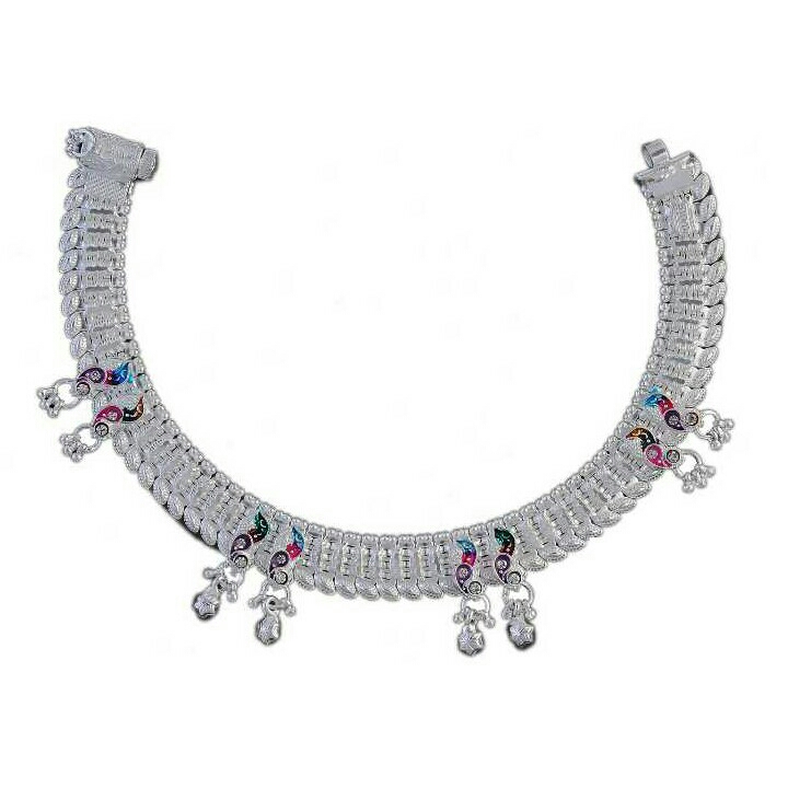 Fancy Silver Anklet