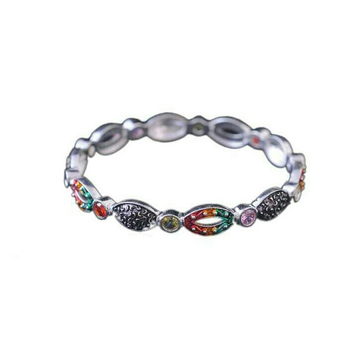 Fancy Silver Bangle