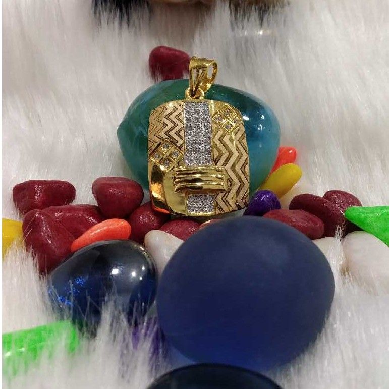 Modern 916 Gold Gents Pendant