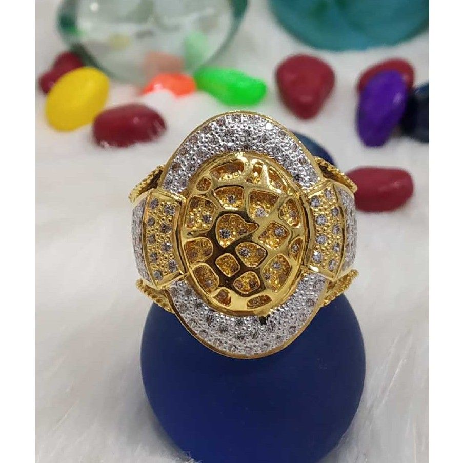 Antique Style 916 Gold Gents Ring