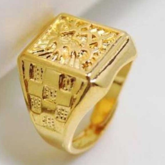 22k Gold Gents Indian Fancy Ring Yellow