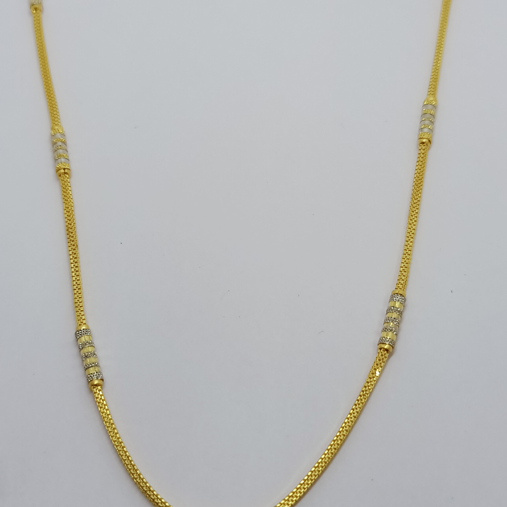 22k Plain fancy gold chain