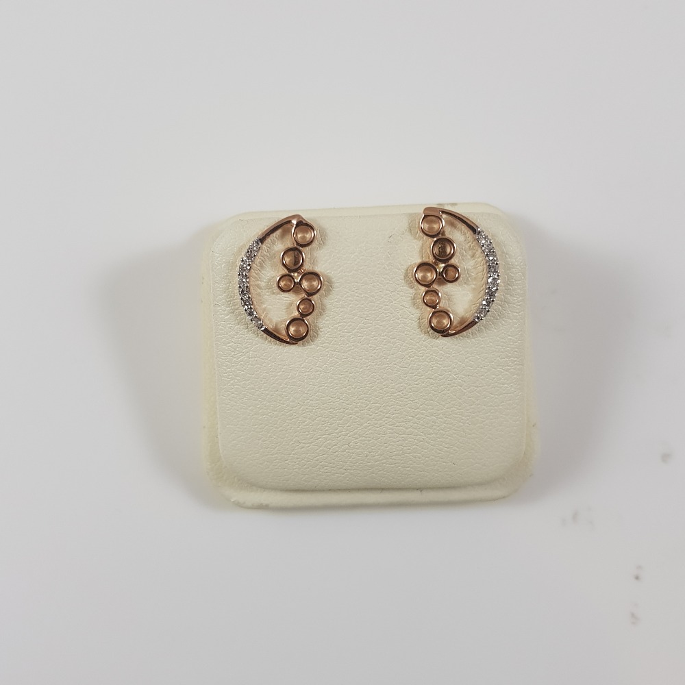 22KT Modern Gold Ladies Earrings