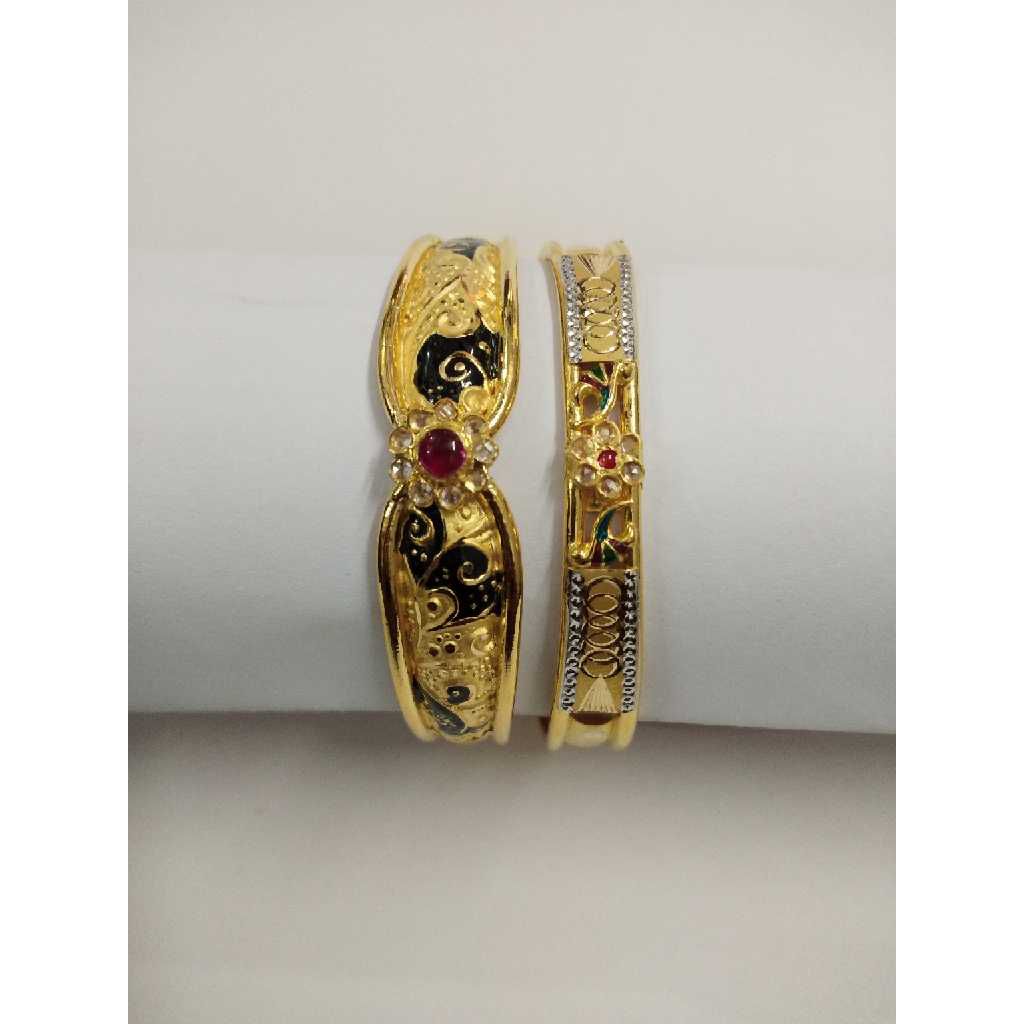 916 Gold Antique Ladies Bangles