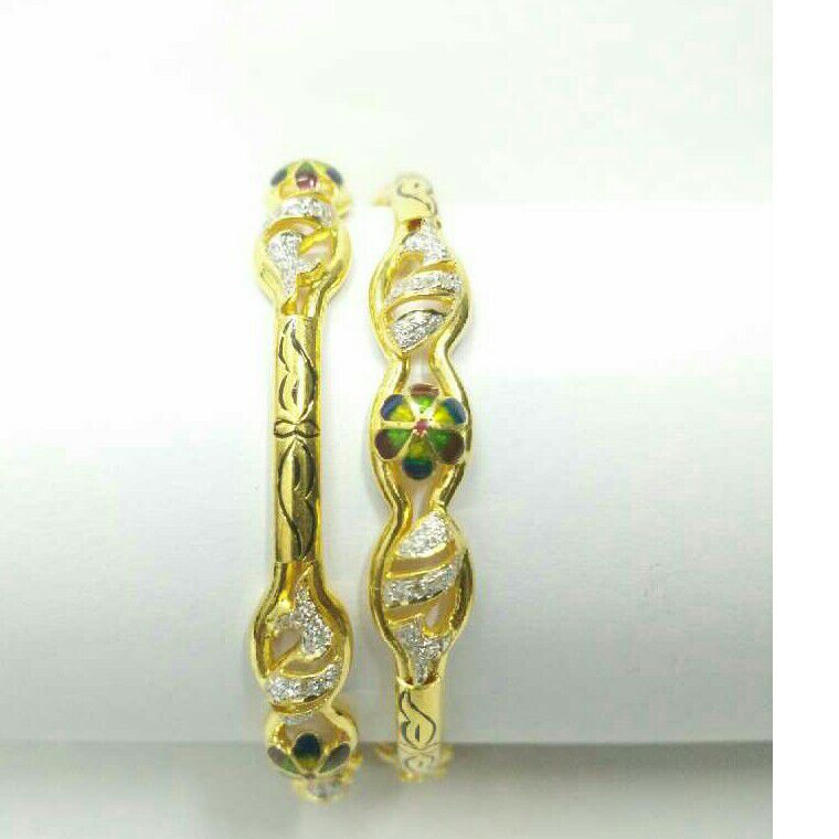 Indian 916 Gold Copper Kadli