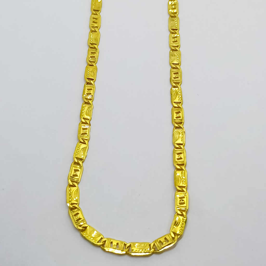 916 Plain hollow navabi gold chain - Image 2