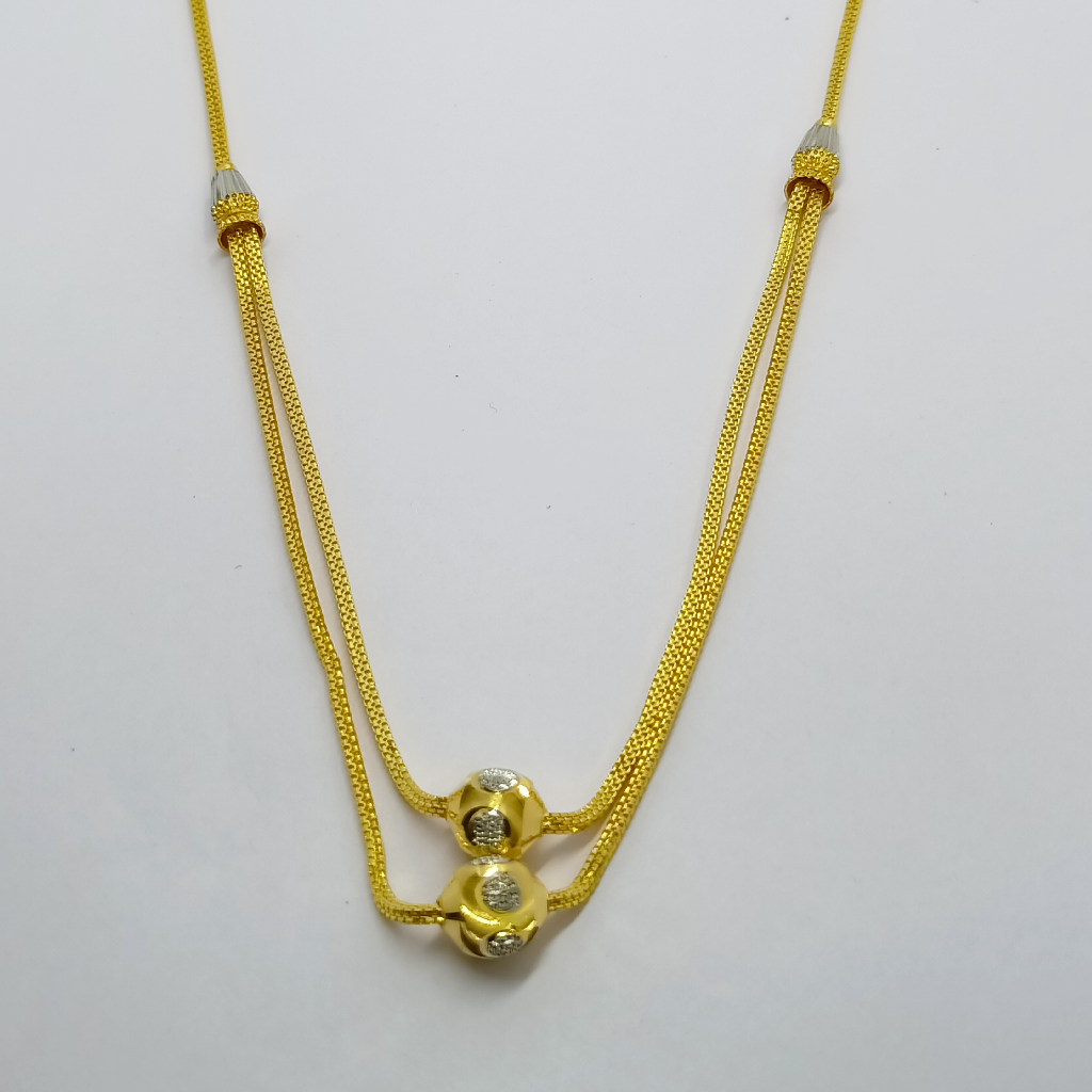 916 Gold Plain Mala - Image 2