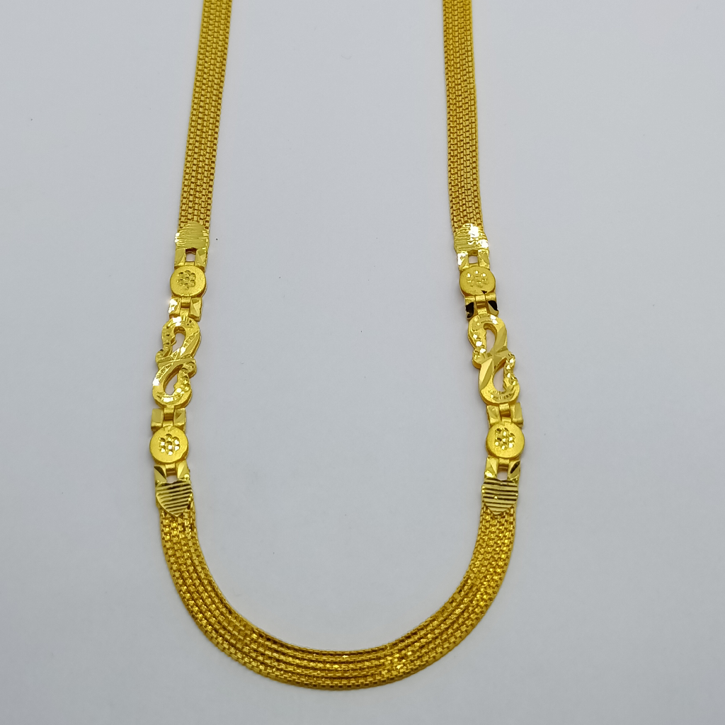 22k peace cutting gold chain - Image 2