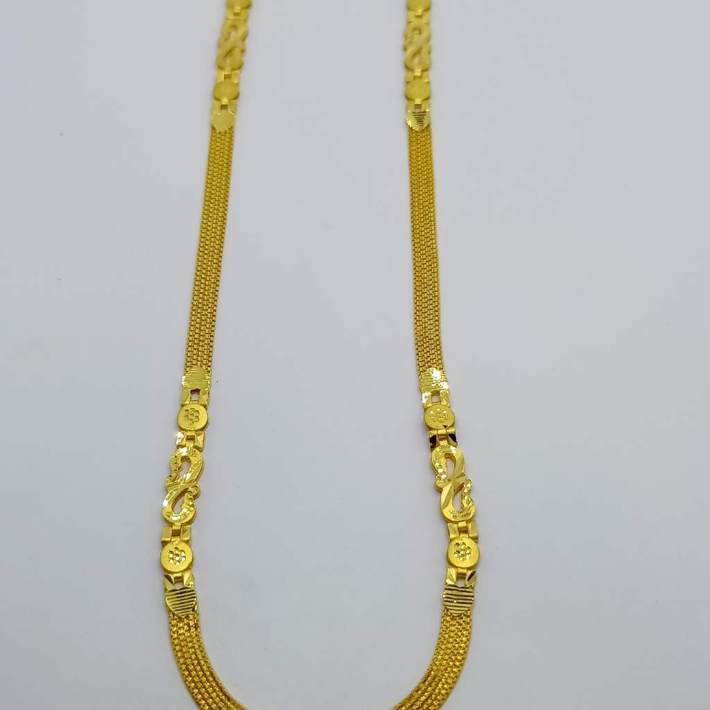 22k peace cutting gold chain